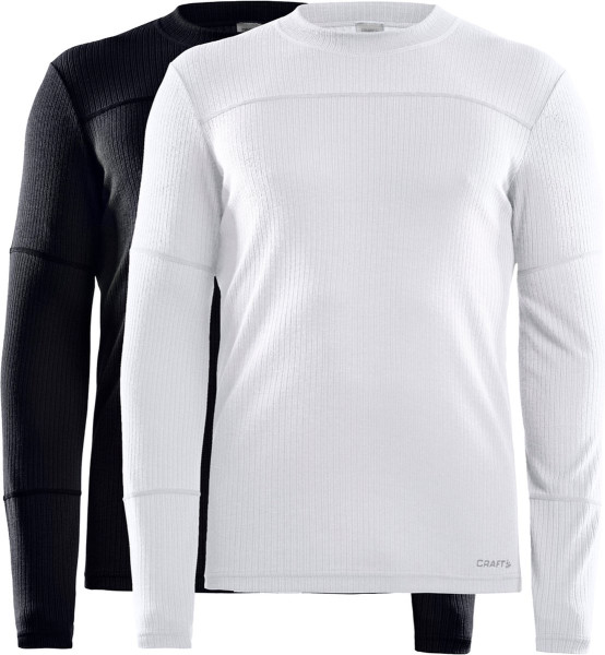 Craft - Maat XL - Core 2-pack Baselayer - Thermoshirt - Zwart/Wit - Heren