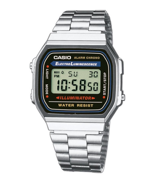 Casio Vintage Iconic A168WA-1YES Unisex Horloge 36,3 mm - Zilverkleurig