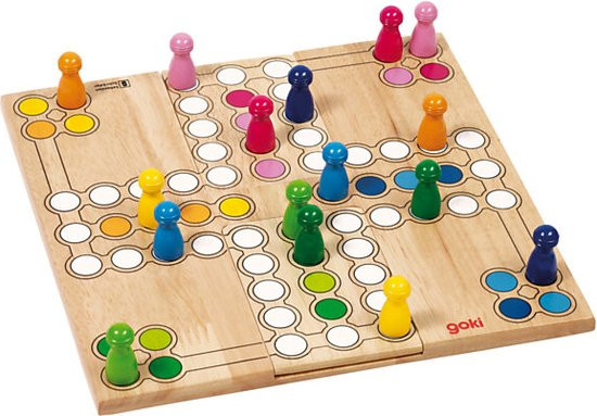 Goki Houten Ludo Spel - Variabel