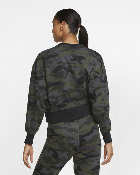 Nike - Maat M - Dri-Fit Get Fit Camo Sporttrui Dames