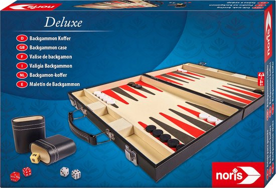 Noris - Deluxe Backgammon koffer - Gezelschapsspel