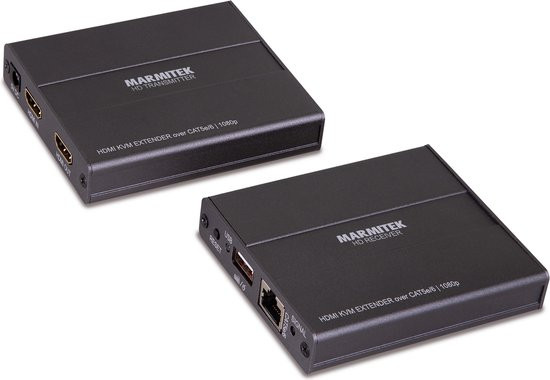 Marmitek HDMI Extender over 1 CAT5e/CAT 6 kabel met KVM - MegaView 76 - 60 m - 1080p Full HD, DVI, E