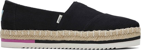 Toms Alpargate - maat 42 - Platform Rope dames espadrille - Zwart