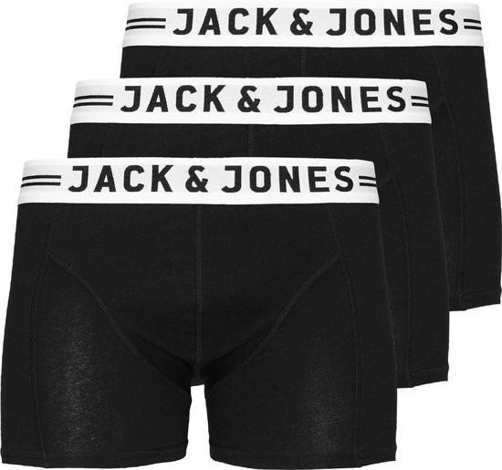 JACK&JONES Mannen 3-Pack Boxershort - Black - Maat M