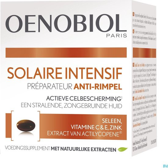 OENOBIOL Solaire Intensif Anti rimpel - Vitamine C - Anti Rimpel capsules