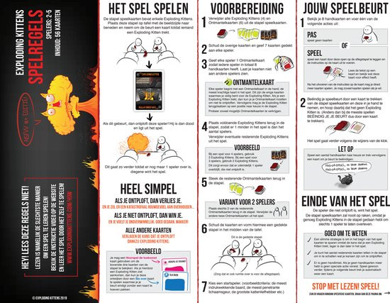 Exploding Kittens - Kaartspel - 18+