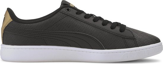 PUMA - maat 40- Vikky v2 Sig Dames Sneakers - Puma Black-Puma Black-Gold