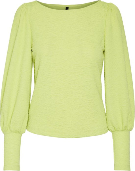 Vero Moda - Maat L - VMVIBE L/S PUFF SLEEVE TOP FD22 Dames Trui Sharp Green