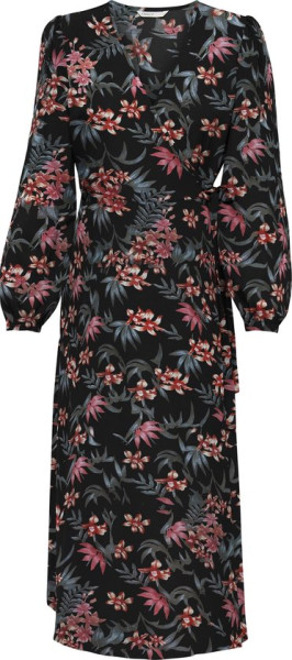 ONLY Maat L ONLNOVA LUX TIA LONG WRAP DRESS AOP PTM Dames Jurk