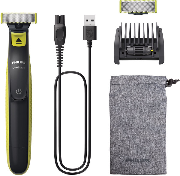 Philips OneBlade Original Face QP2724/30 - Trimmer, scheerapparaat en styler in 1