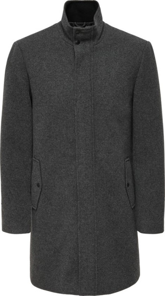 ONLY & SONS - Maat L - ONSDEVON HIGHNECK WOOL COAT OTW Heren Jas