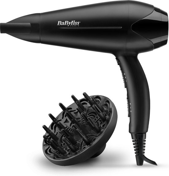 BaByliss ® Power Dry D563DE Föhn - Diffuser - Krachtige DC-motor - Lichtgewicht