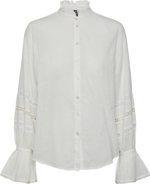 PIECES - Maat 52 - PCANNA LS SHIRT D2D QX Dames Blouse