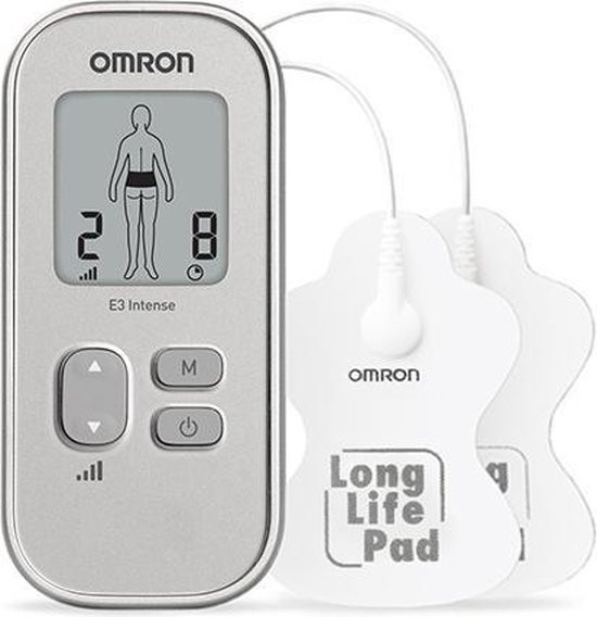 Omron TENS E3 Intense Elektrodentherapie apparaat Zilver