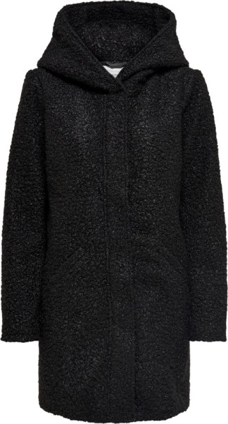 JDY - Maat XS - JDYSONYA LONG BOUCLE HOOD JACKET OTW HAB Dames Jas