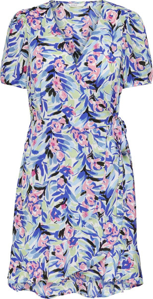 ONLY - Maat XS - ONLALBERTA S/S WRAP DRESS WVN Dames Jurk