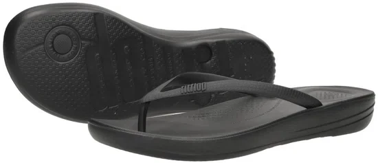 FitFlop - IQushion Ergonomic - maat 40 - Teenslippers Dames - Zwart