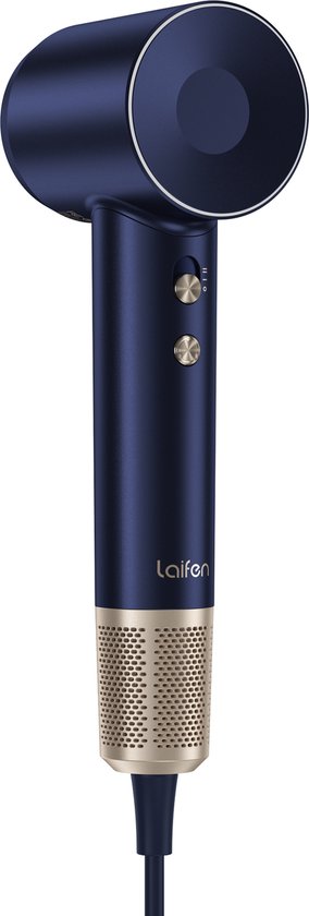 Laifen Swift Premium High Speed Föhn - Donkerblauw/Goud - Haardroger met ionische technologie - 3 wa