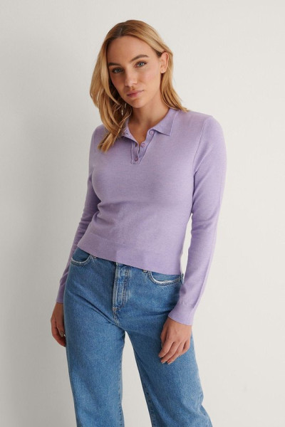 NA-KD - Maat L - Buttoned Detail Dames Trui