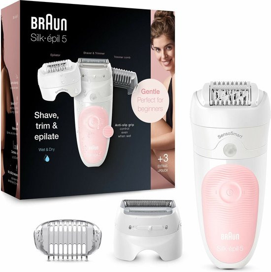 Braun Silk-épil 5 5-620 - Epilator - Wit/Roze