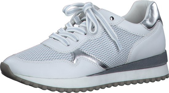 MARCO TOZZI MT - maat 41 - Soft Lining + Feel Me - removable insole Dames Sneaker - WHITE/LIGHT BLUE