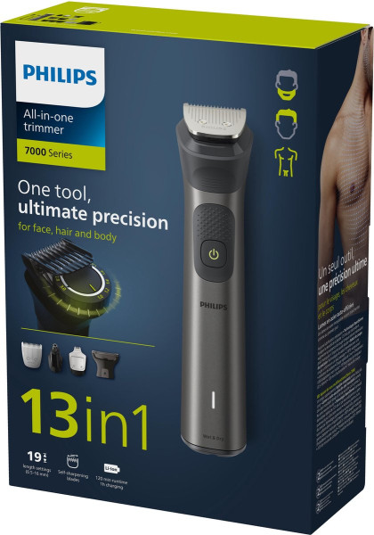 Philips All-in-One Series 7000 - MG7920/15 - 13-in-1 Trimmer Set Voor Baard Lichaam Haar - Donkergri