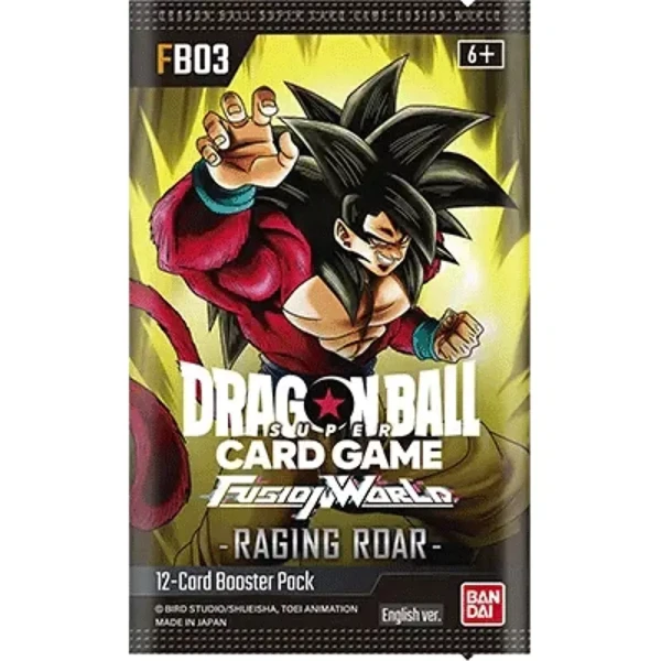 Dragon Ball SCG -Raging Roar Sleeved Booster - Fusion World