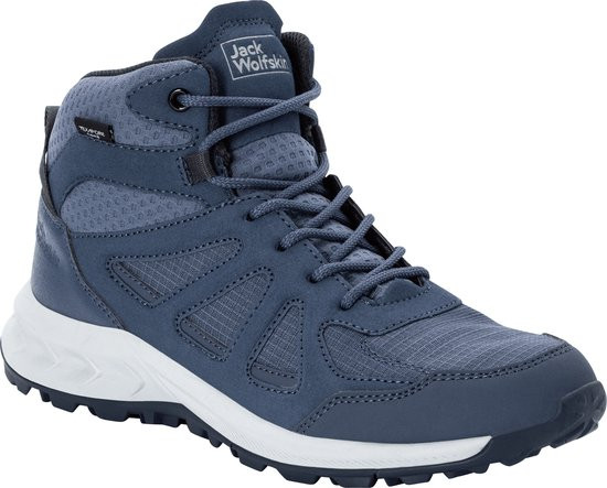 Jack Wolfskin - Maat 39 - WOODLAND 2 TEXAPORE MID W Dames Wandelschoenen - graphite
