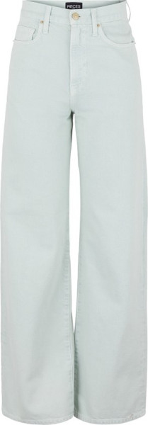 Pieces - Maat 31 X L30 - PCHOLLY ULTRA HW WIDE JNS GREEN BC Dames Jeans