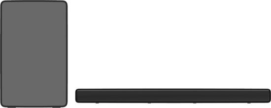 TCL P733W - Soundbar met Subwoofer - Dolby Digital - Zwart - 2022