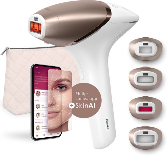 Philips Lumea IPL 9900 Series – IPL Ontharingsapparaat – AI haarvermindering analyse BRI951/01