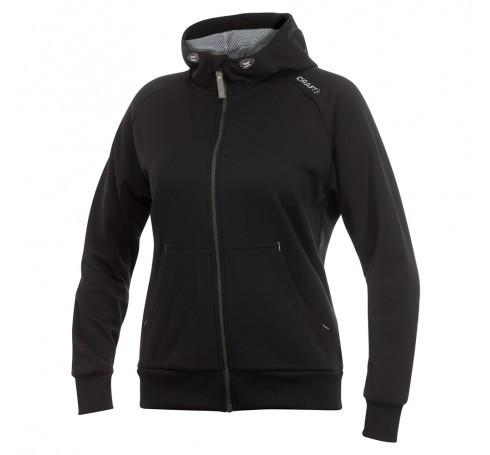 CRAFT FLEX HOOD FULL ZIP W MAAT 36 DAMES JAS ZWART