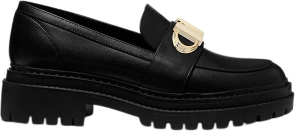 Michael Kors - Maat 38 - Parker Leather Loafer Dames Schoen - Zwart