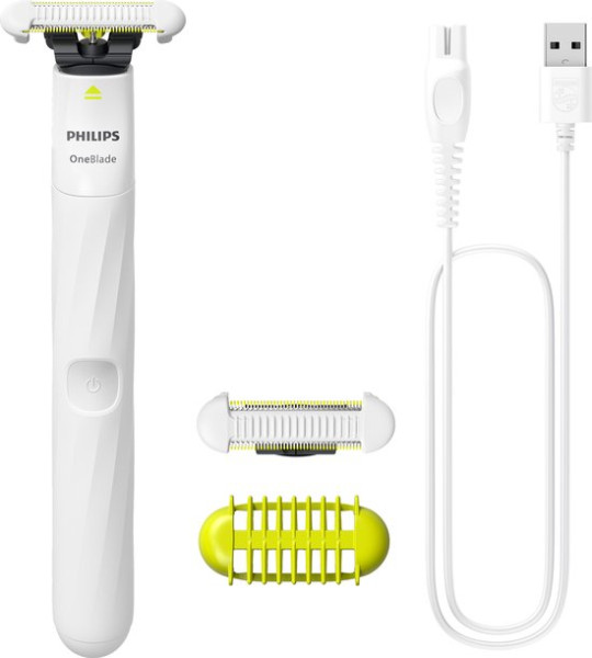 Philips OneBlade Intimate - Unisex - Wit - Scheerapparaat en trimmer voor intieme delen - Inclusief