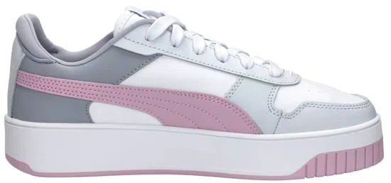 PUMA Carina Street - maat 38 - Dames Sneakers - PUMA White-Grape Mist-PUMA Silver