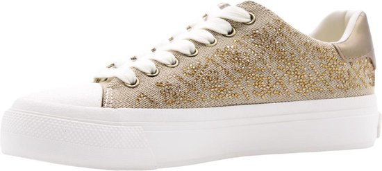 Guess JIANAA4 Dames Sneakers - Beige/Bruin - Maat 41