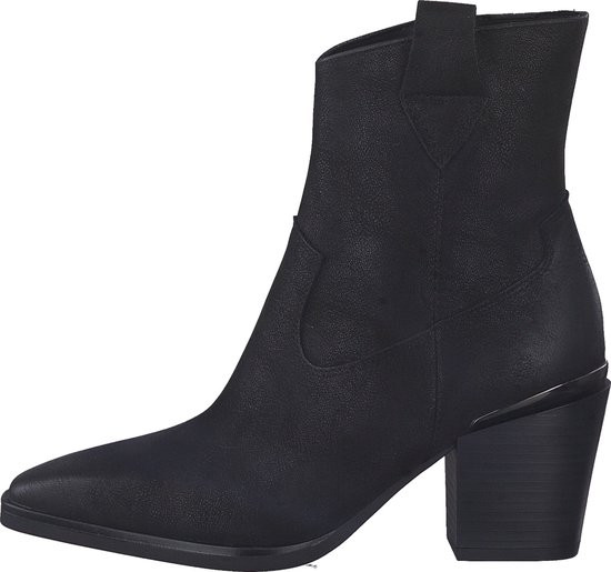 MARCO TOZZI MT - maat 41 - Soft Lining, Feel Me - Insole Dames Boot Heel - BLACK NUBUCK