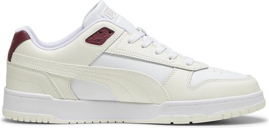 PUMA RBD Game - maat 42.5 - Low Unisex Sneakers - Warm White-Puma White-Team Regal Red-PUMA Gold