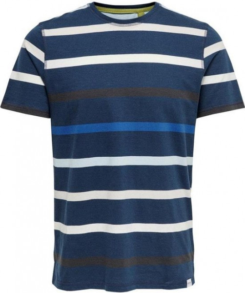 Only & Sons Eduard Life Heren T-shirt - L - Blauw