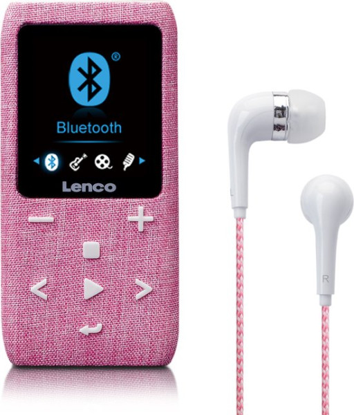 Lenco Xemio-861PK - MP3-speler met Bluetooth® en 8 GB micro SD - Roze