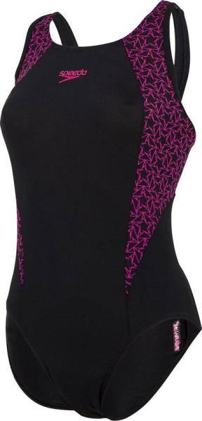 Speedo Maat 40 End Boomstar Splice Flyback Sportbadpak Dames - Black/Pink