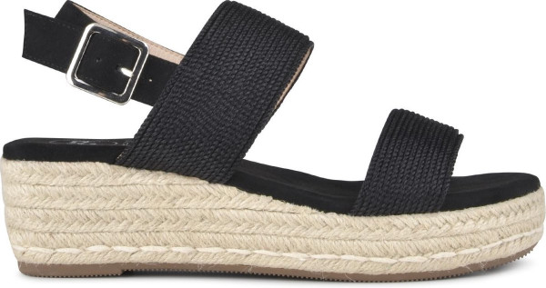 POSH by Poelman - maat 38- CETO Dames Sandalen-Espadrilles - Zwart