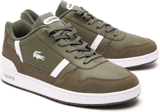 Lacoste -maat 44- T-Clip 223 6 Sma Heren Sneakers - Groen/Wit