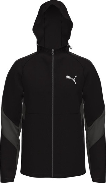 PUMA Maat L EVOSTRIPE Full-Zip Hoodie DK Heren Trui - Puma Black