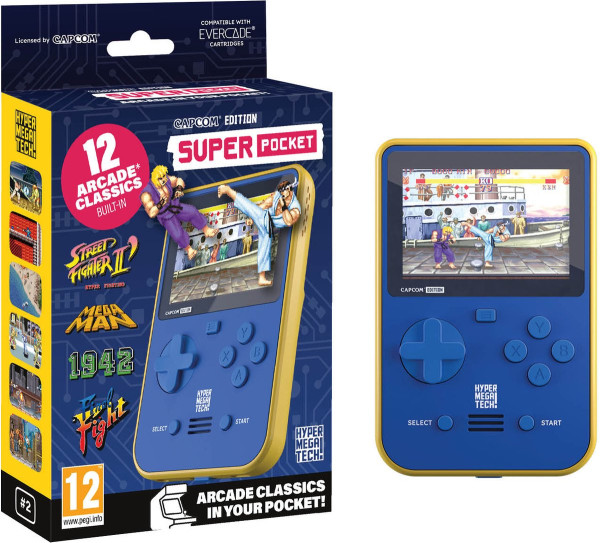 Capcom - Super Pocket gaming handheld - 12 games - USB-C opladen - compatibel met Evercade cartridge