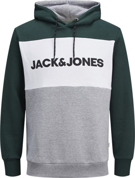 JACK&JONES - Maat XL - ESSENTIALS JJELOGO BLOCKING SWEAT HOOD NOOS Heren Trui