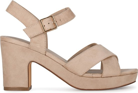 POSH by Poelman - maat 37- MARY Dames Sandalen - Beige