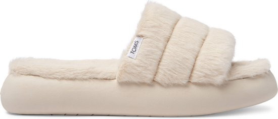 TOMS - Maat 36/37 - Alpargata Mallow Slide Dames Slippers - Beige