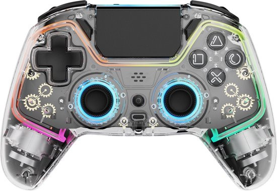 Deltaco Gaming GAM-169-T - Draadloze Controller - RGB - PS4/PC/Android/iOS