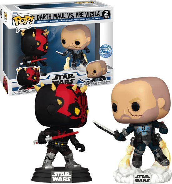 Funko POP # Darth Maul vs Pre Vizsla 2-pack Exclusive special edition